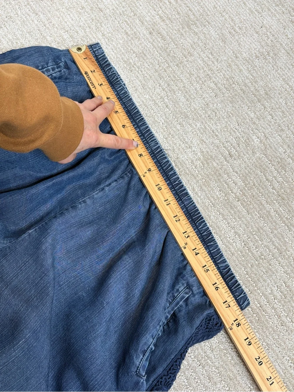 Sahalie Lyocell Denim Crochet Lace Trim 11